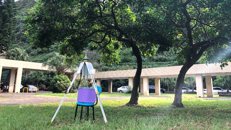 圖4 自然遮蔽(實驗天線位置與樹蔭疏密程度)